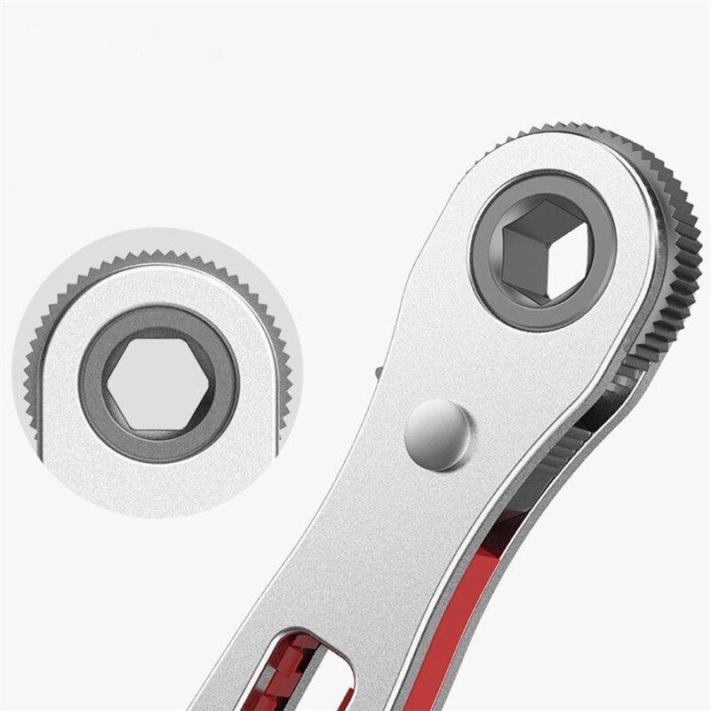 BROPPE Upgrade 36 Teeth Two-way Ratchet Screwdriver Multi-function Turning Right Angle Screwdriver Set Used For Narrow Space