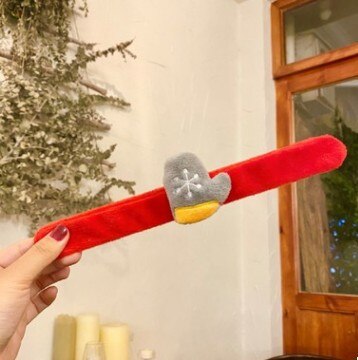 Waylike – anneau de poignet pour enfants, décorations de noël, cercle de tapotement, bonhomme de neige, cerf, de fête du nouvel an,: G