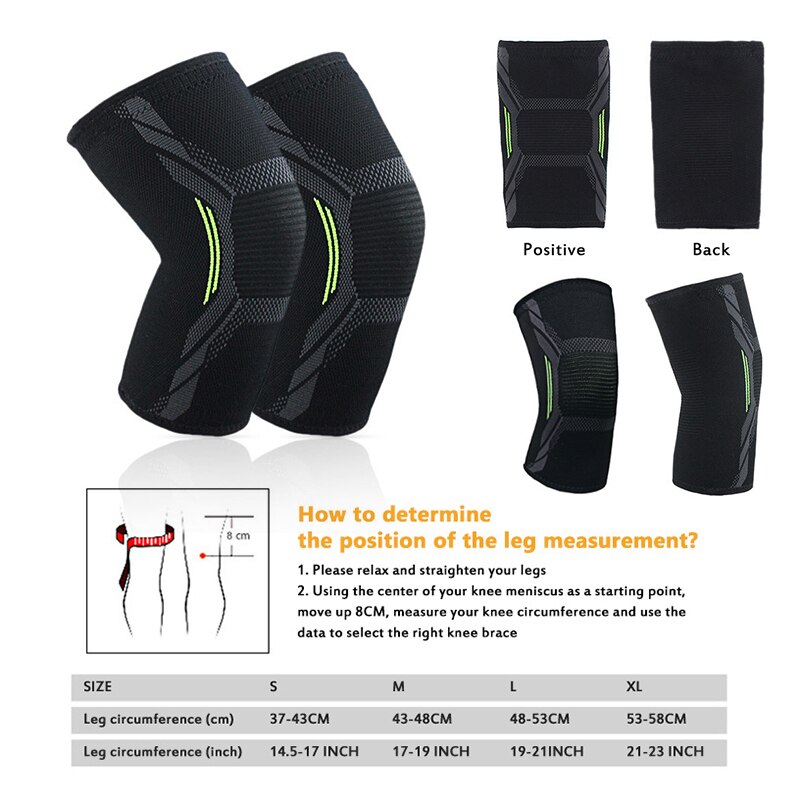 Kneecap Knee Gear Sports Safety Sportswear Four Way Stretch Knit Nylon Knee Pads Breathable Cycling Elbow Bike