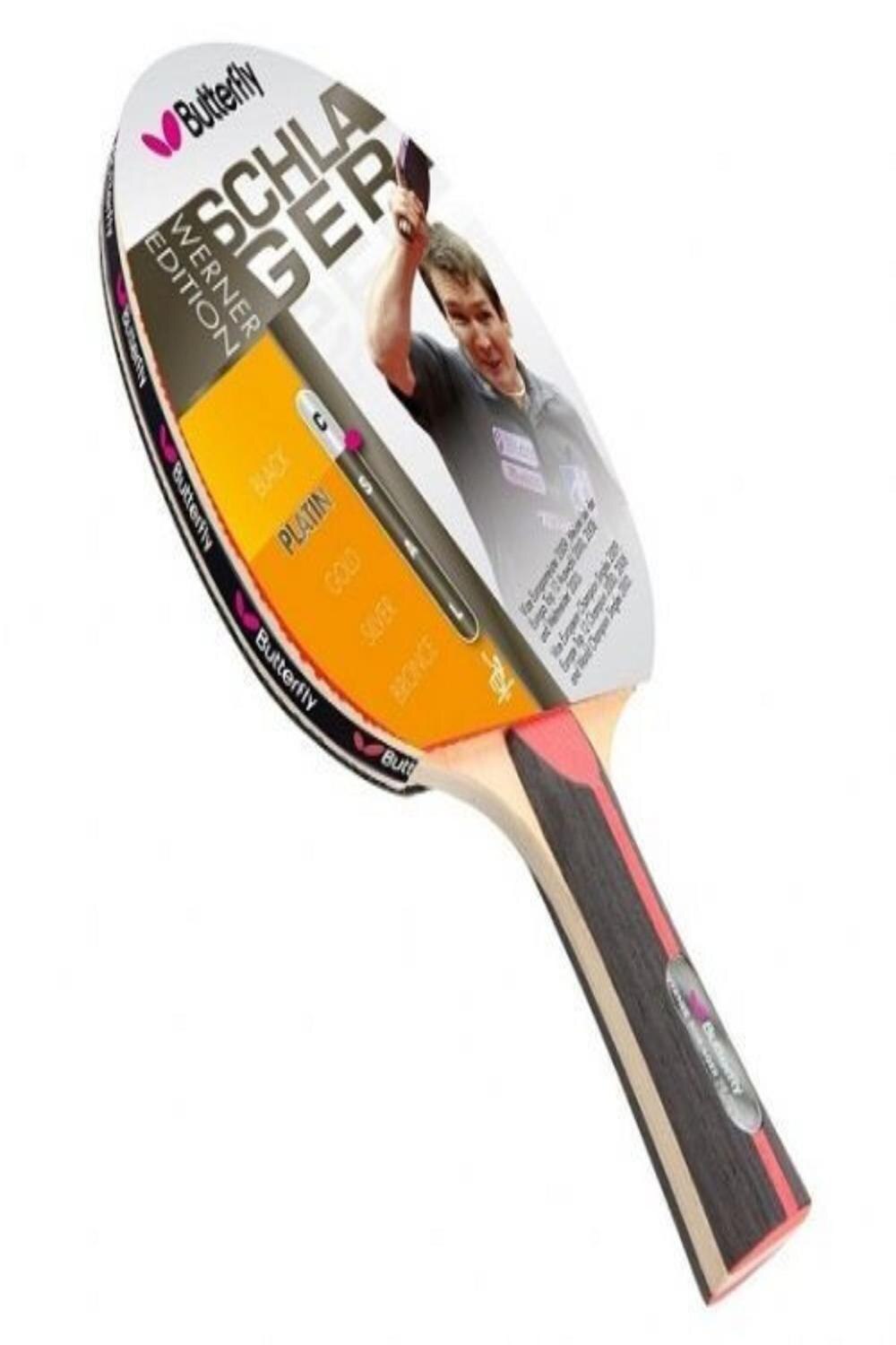 Vlinder Werner Schlager Platina Tafeltennis Racket Federatie Goedgekeurd Vacuüm Speciale Verpakking Hoge Niveau Speler Sport