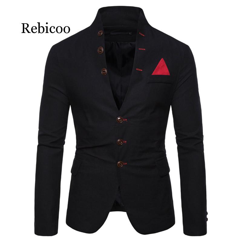 Men'S Cotton Stretch Slim Fit Blazer Lemon main image 1