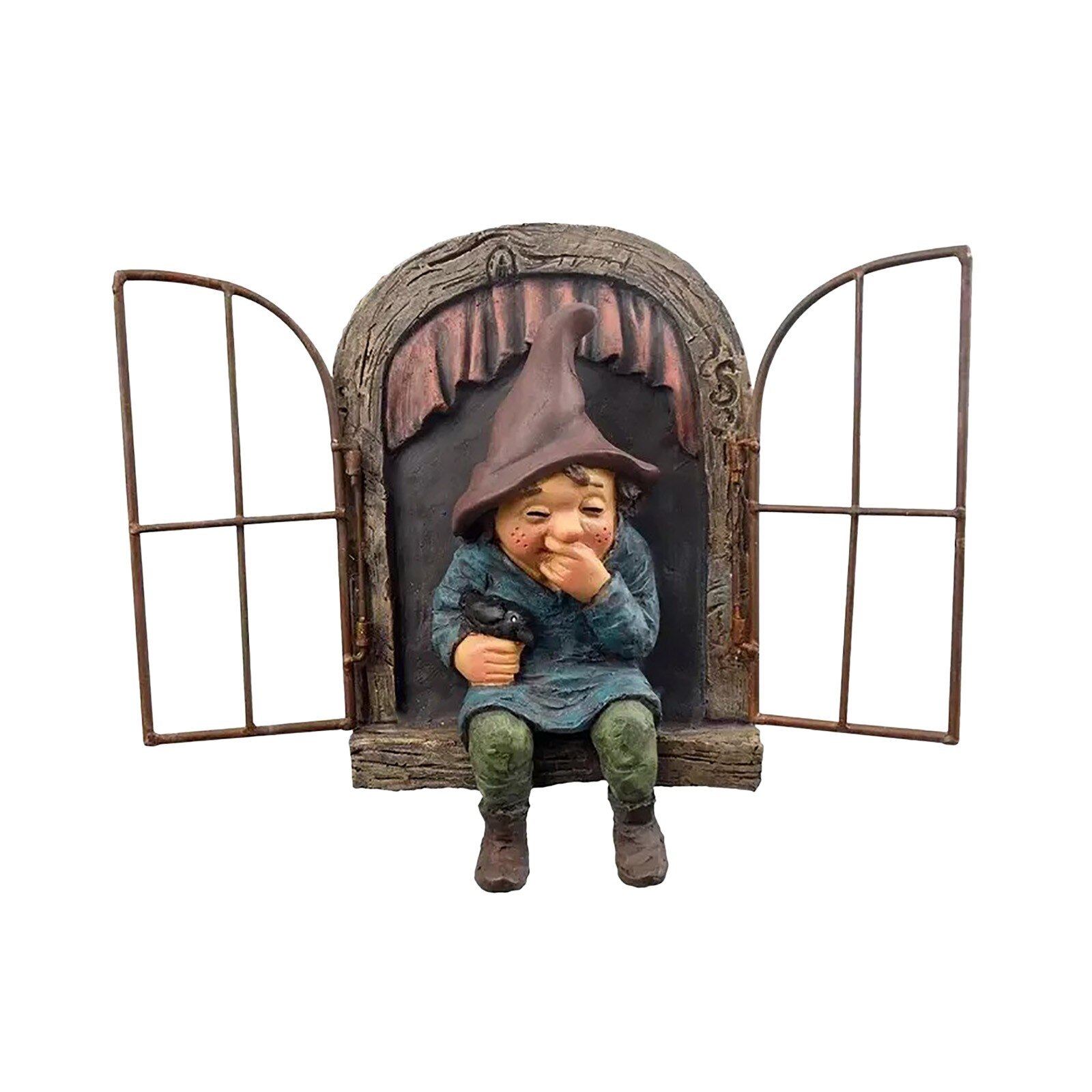 40 # Ondeugende Tuin Gnome Voyeur, Grappige Tuin Boom Decoratie Sculptuur Yard Art Tuin Peeker Interessante Tuin Decoratie