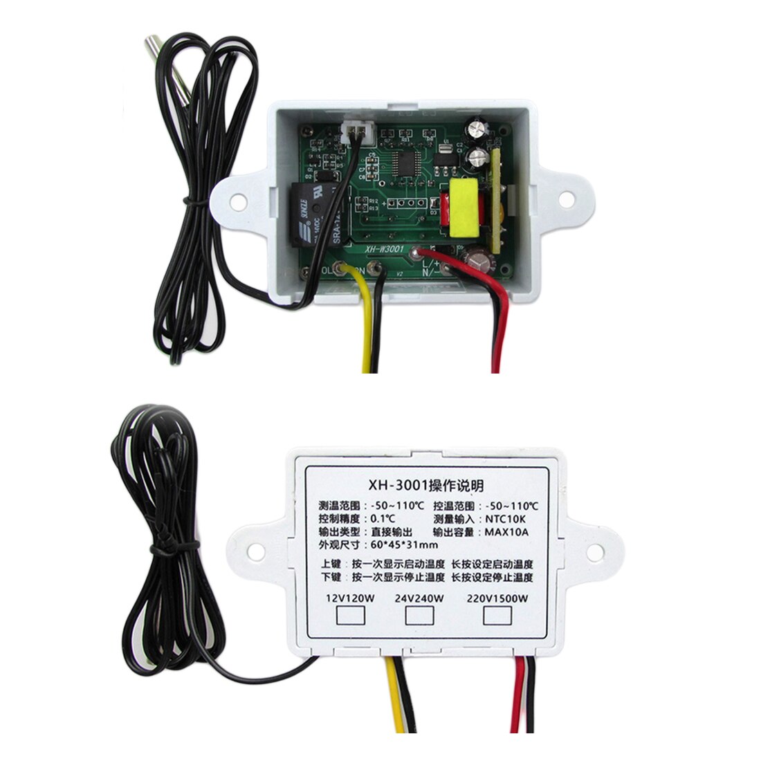 Digital Temperature Controller Thermostat for Aquarium Incubator Water Heater Temp Regulator Thermal Control 12V/ 24V/ 220V