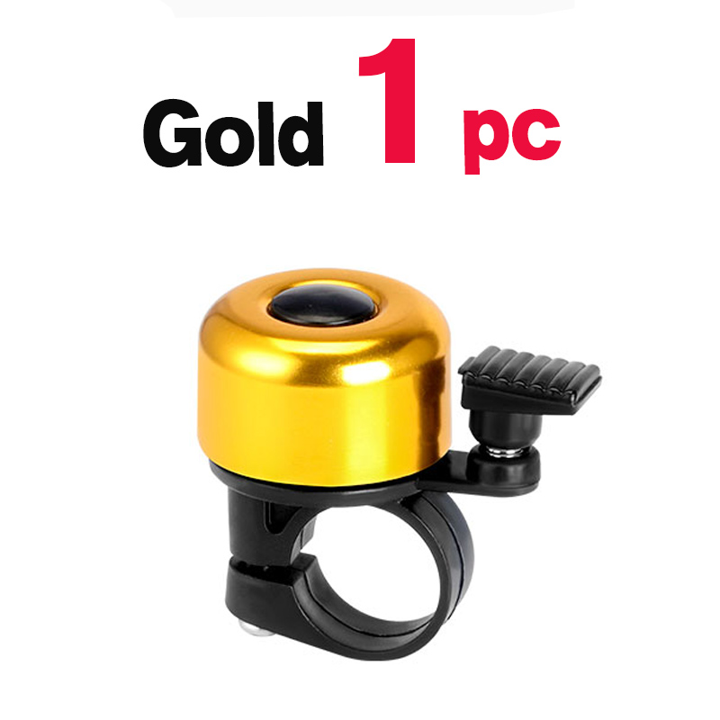1~3 pezzi campanello per bicicletta in lega di alluminio MTB anello per clacson allarme sonoro di sicurezza manubrio allarme di avviso ciclismo accessori bici per bambini: Di Colore Giallo chiaro