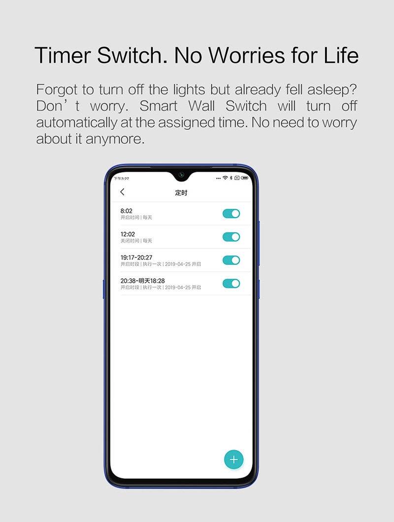 Aqara Mijia Zigbee interrupteur mural intelligent D1 interrupteur de télécommande sans fil Via l'application Smartphone pour Xiaomi Mijia maison intelligente