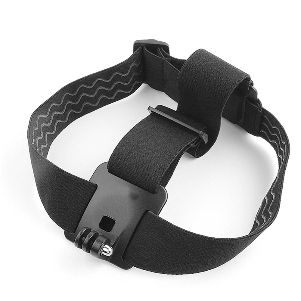 Montaje de la correa de la cabeza del arnés elástico ajustable para GoPro 1/2/3/4/5/6/7/8 SJCAM accesorios de Cámara de Acción negra para GO PRO