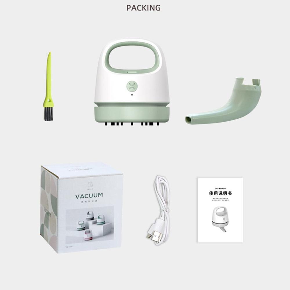 Desktop Vacuum Cleaner USB Charging Portable Keyboard Cleaning Vacuum Cleaner Office Handheld Wireless Vacuum Cleaner