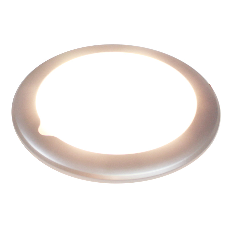 150mm 12v led bil interiörbelysning lampa 2.4w 3000k touch inuti husbil taklampa kit för husbil husbil båt trailer ljus vit: Diameter 150mm