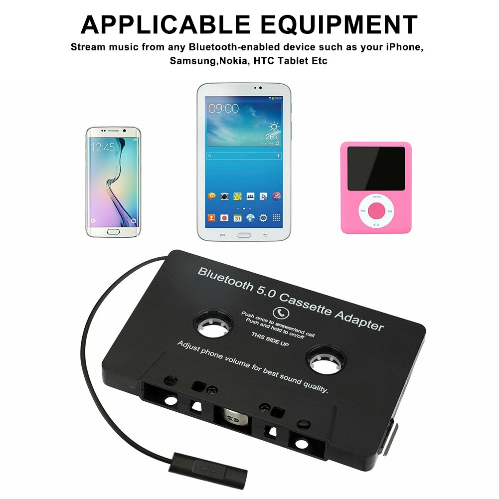 Lecteur à Cassette Audio MP3 pour voiture, adaptateur de Cassette, Bluetooth 5.0, convertisseur à bande, AUX, boîtes Audio, électronique de voiture