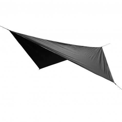 Toldo ligero de lona impermeable para acampar al aire libre, Parasol de sombra, dosel: Negro