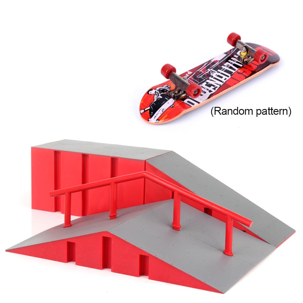 Kit de Skate Park avec 2CPS doigt Skateboard jouet Mini touche Rails ensemble pour enfants adultes décompression jouets directe: G