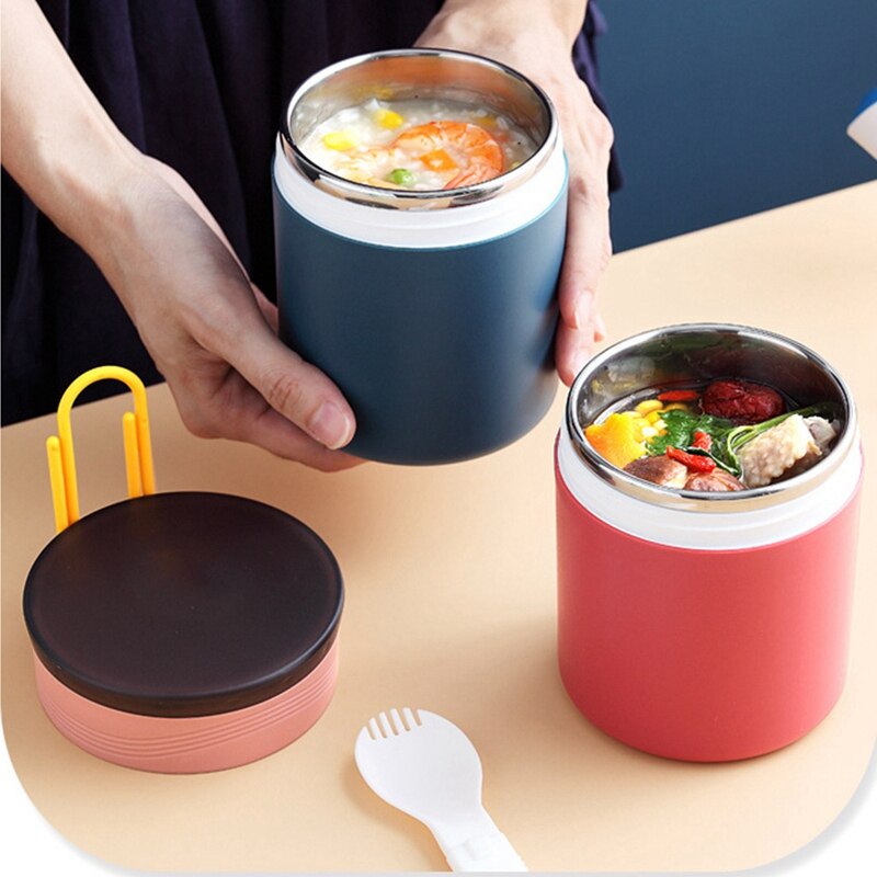 Termo De Acero Inoxidable Thermos Icon 24 Oz (709 Ml) - Con Cuchara - Aislamiento Al Vacío Para Comida Caliente O Fría