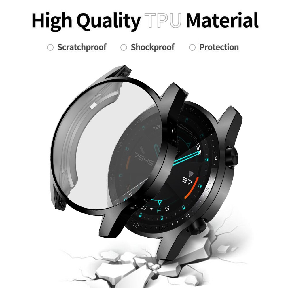 Screen Protector Cover for Huawei Watch 3 GT 3 46mm 42mm Case GT Runner GT3 Soft Tpu Scratch-resistant Shell Lightweight Bumper