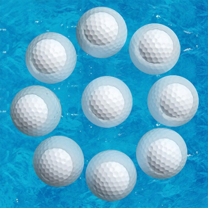 2Pcs White Indoor Outdoor Training Practice Golf Sports Elastic Golf Balls Golf Practice Balls Golf Accessories