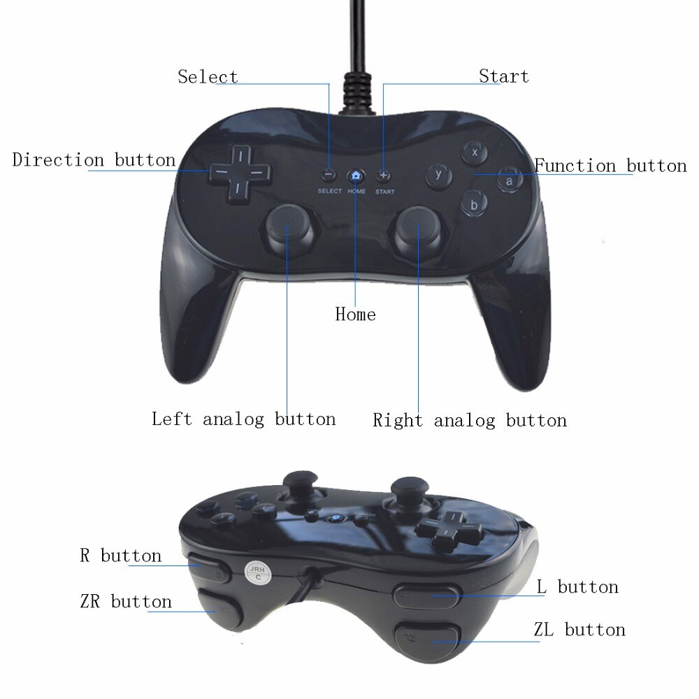 Gamepads Classic Wired Game Controller Gaming Remote Pro Gamepad Shock Joypad Joystick For Nintendo Wii Second-generation