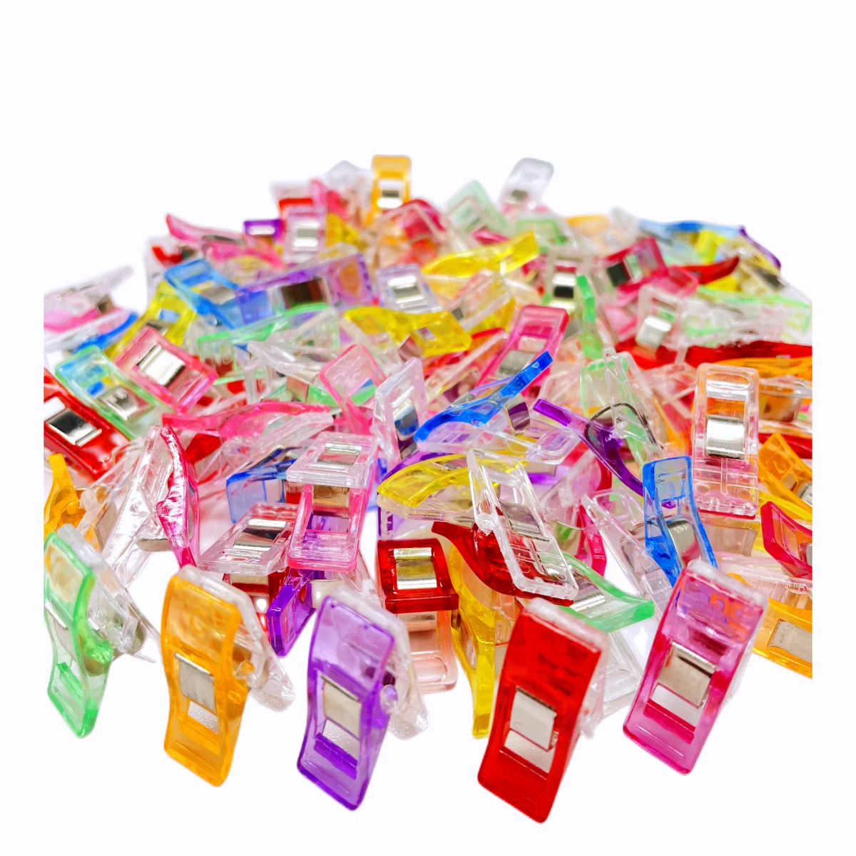 50PCS Multipurpose Sewing Colorful Plastic Craft Crocheting Knitting Safety Assorted Color Binding Clips Paper
