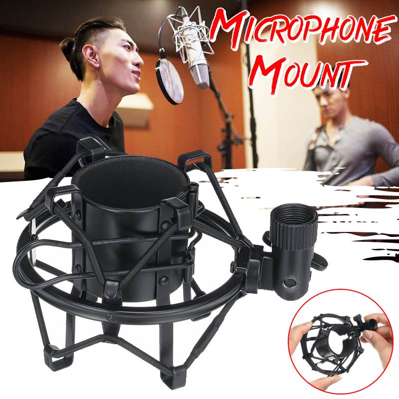 Mic Stand Clamp for AT2020 ATR2500 Studio Audio Recording Spiders Microphone Shock Shockproof Mount Clip Holder