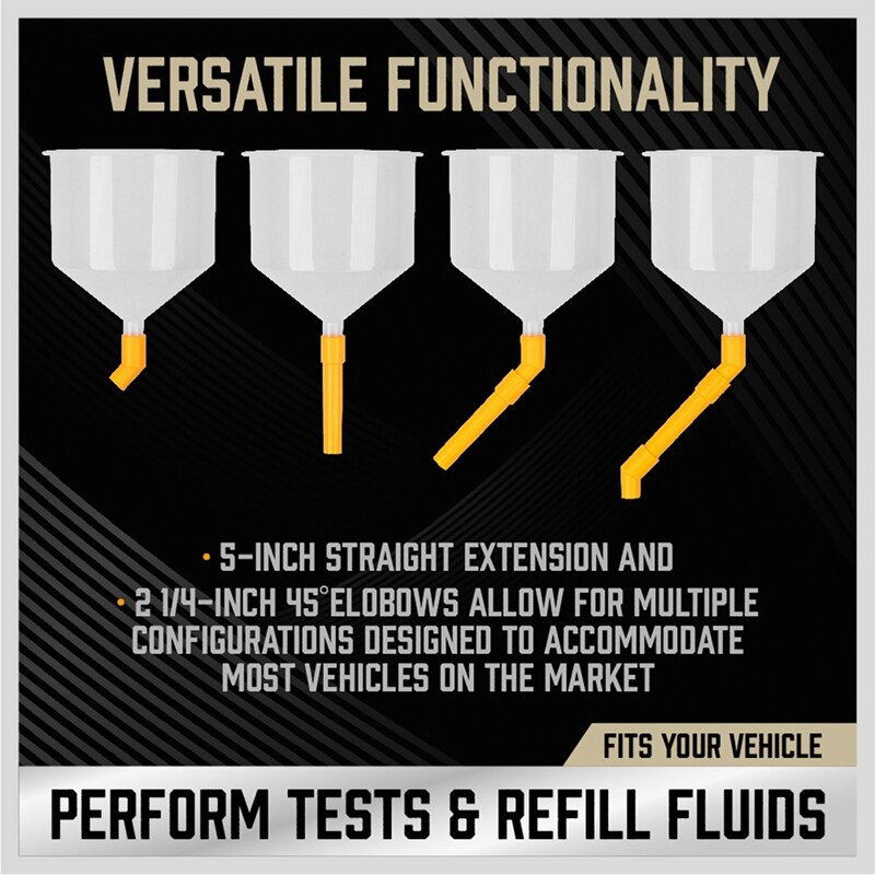 15PCS/Set Car Radiator Coolant Filling Funnel Kit Spill Proof Cooling System Tool Filling Funnel Spout Pour Oil Tool