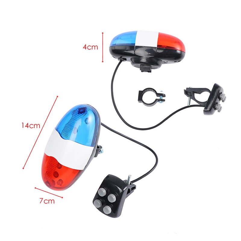 Accesorios para bicicleta , 6 luces LED con 4 tonos de sonido, timbre para bicicleta, sirena electrónica con bocina para chico, escúter para bicicleta infantil