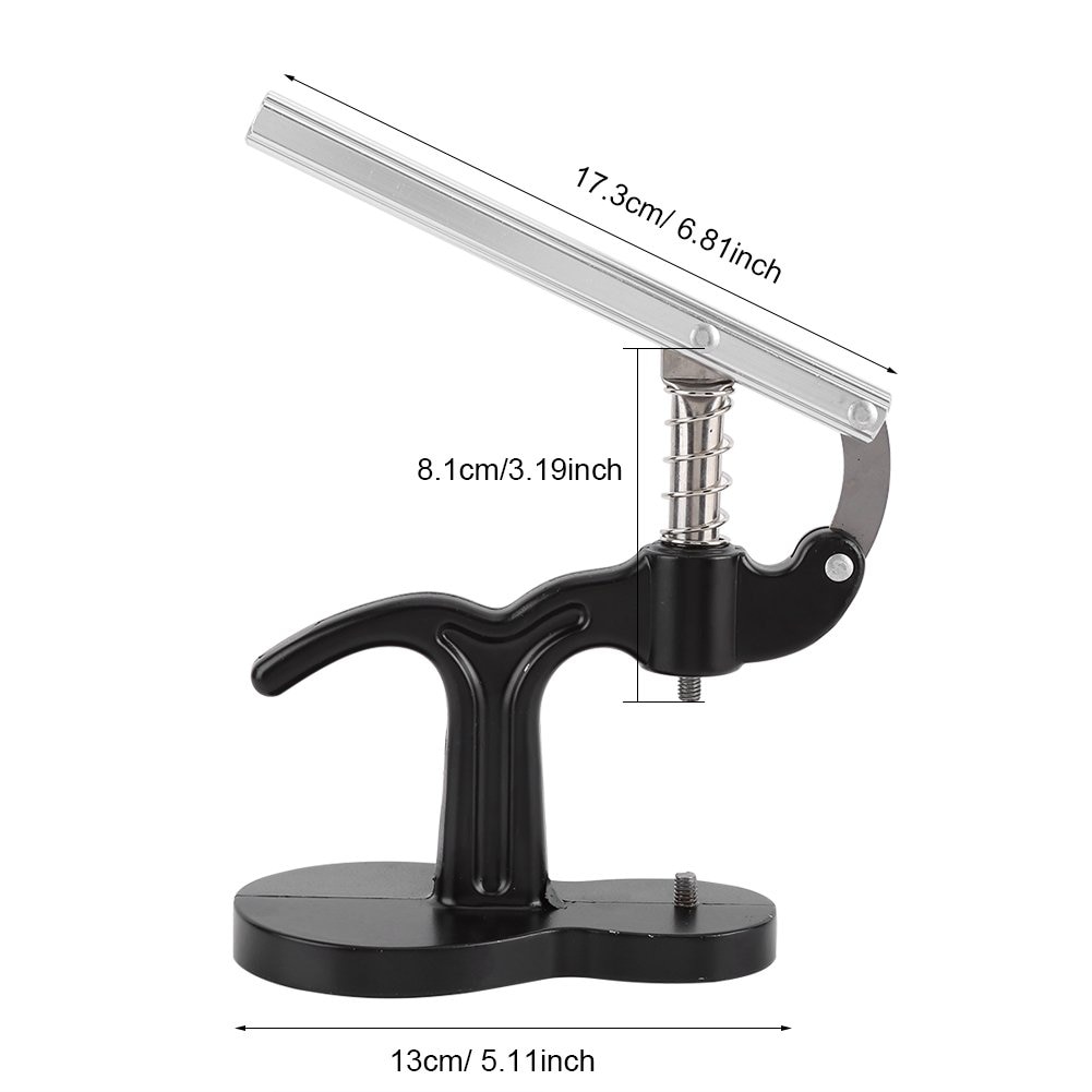 Horloge Druk Set, Case Cover Druk Closer Horlogemaker Presser Remover Houder Reparatie Tool Met 12x Sterft Zwart