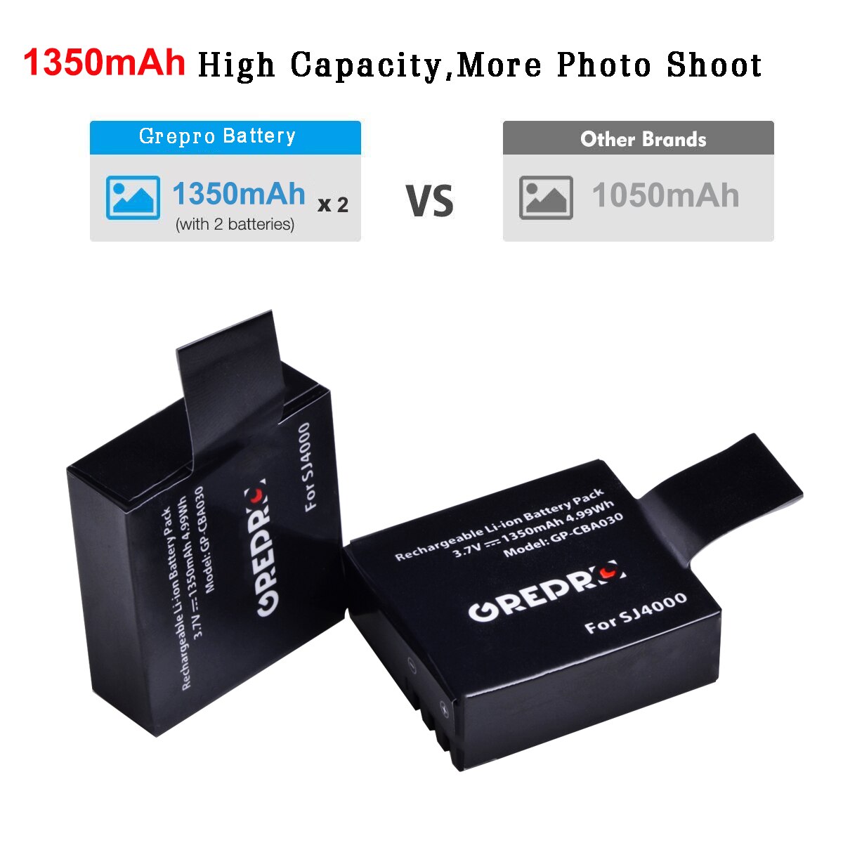 1350mAh SJ4000 Battery for SJCAM SJ4000WIFI SJ5000 SJ5000PLUS SJ6000WIFI sj7000 sj8000 sj9000 M10 Eken H9 GIT-LB101