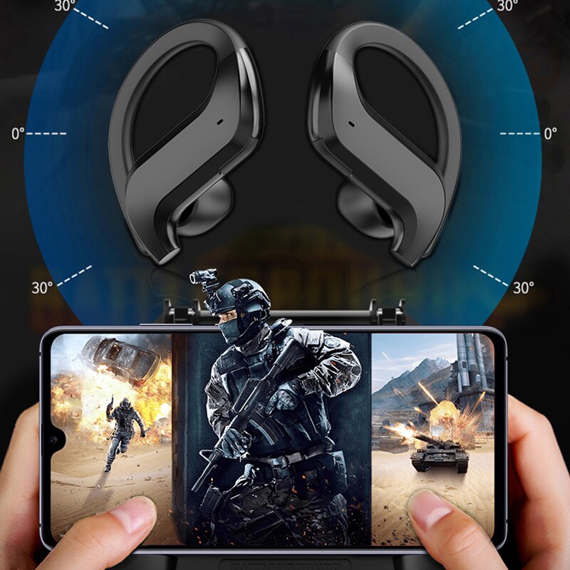 Auriculares inalámbricos MD03 con TWS, cascos por Bluetooth con pantalla LED y micrófono, estéreo, a prueba de agua, con cancelación de ruido