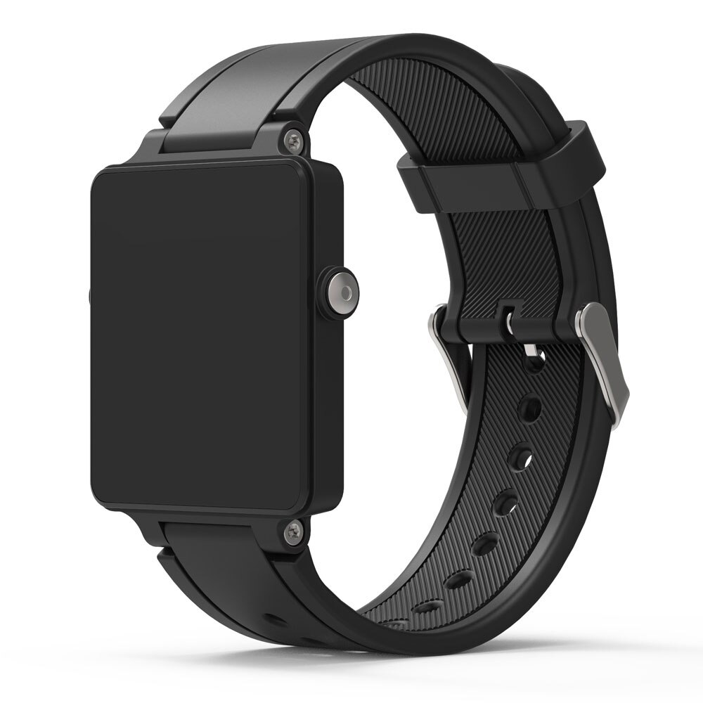 Nova substituição pulseira de silicone pulseira de relógio pulseira para garmin vivoactive acetato esportes pulseiras relógio correa reloj: Black