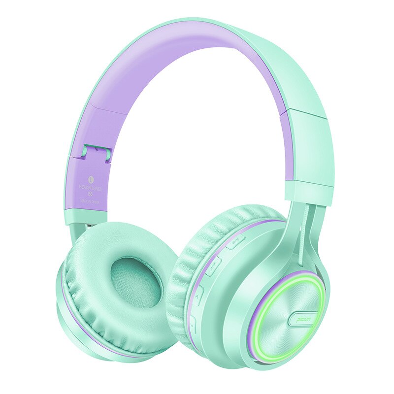 Auriculares inalámbricos de oro rosa con micrófono sobre la oreja auriculares estéreo bajo auricular grande para PC Laptop teléfono Android, para un