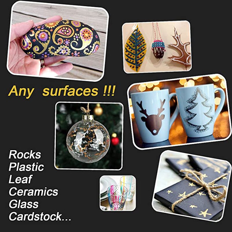 10 pièces/ensemble cire sceau stylo marqueur métallique peinture stylos pour bricolage artisanat Photo Album Art Rock peinture carte faisant du verre bois