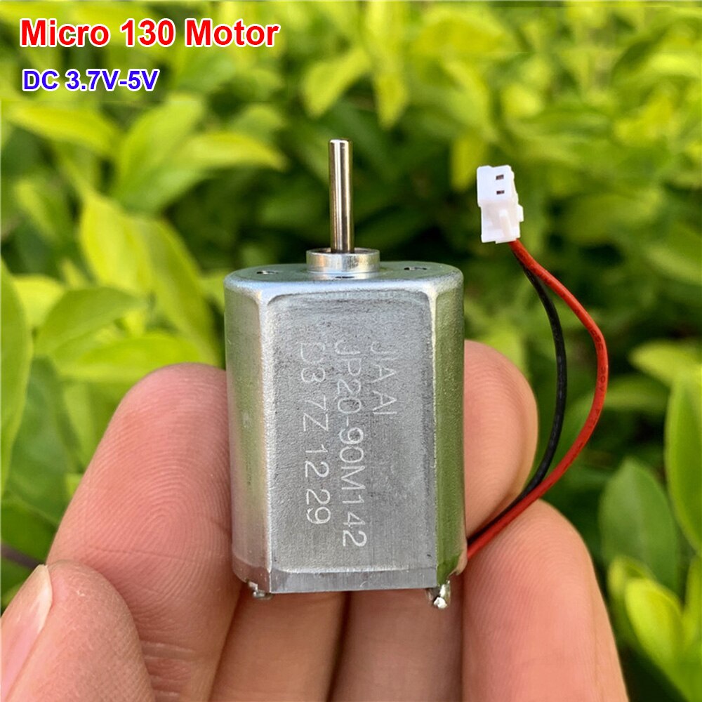 Micro 130 DC Electric Motor DC 3.7V-7.4V 7600-14800RPM High Speed Mute Precious Metal Brush DIY Small Hobby Toy Model Brand