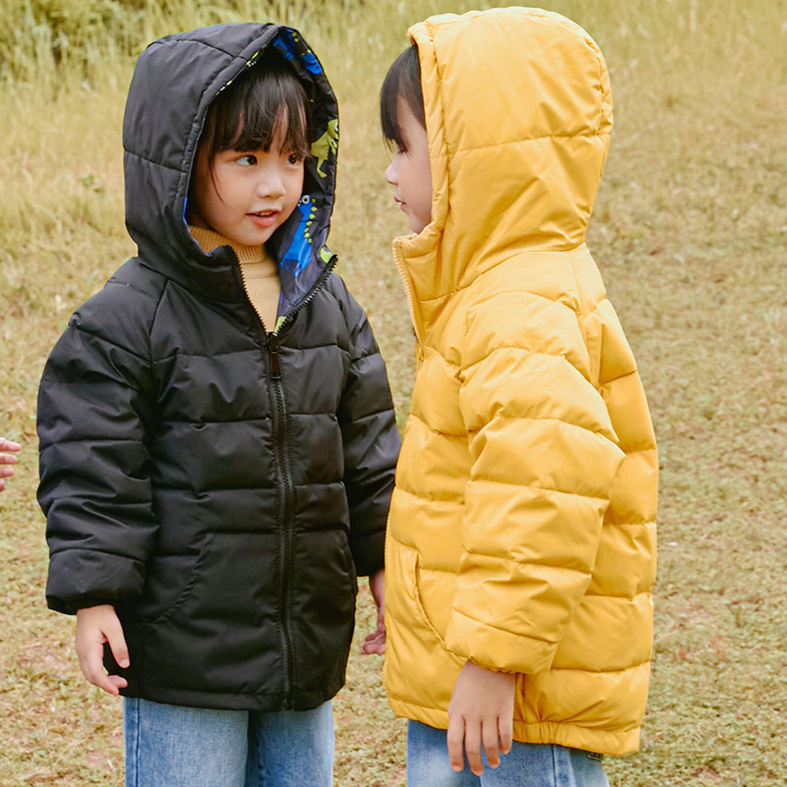 Kids Winterjas Jongen Meisje Cartoon Hooded Warme Dikke Winter Jas Uitloper Snowsuit Одежда Для Девочек Comfortabele Kleding