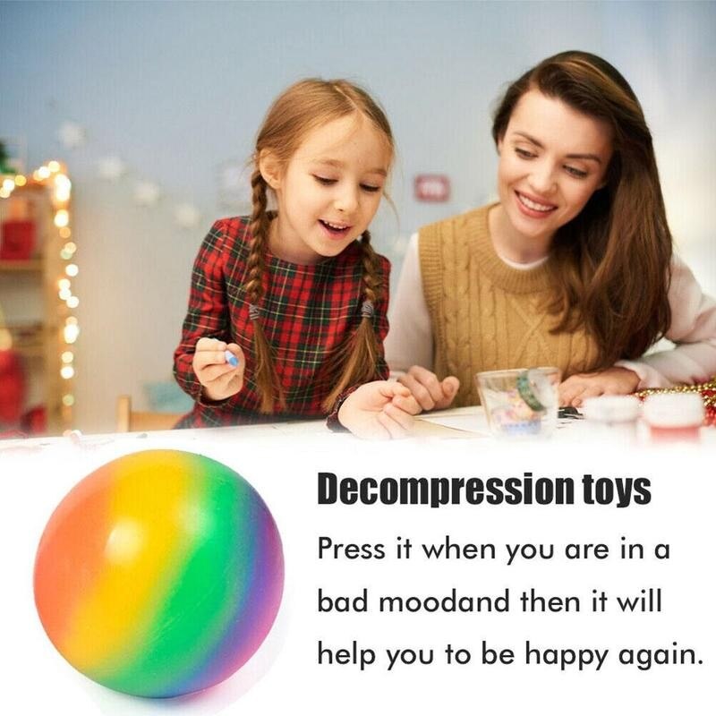 Regenboog Vent Bal Decompressie Speelgoed Trage Rebound Anti Stress Reliever Bal Squeeze Relief Gezonde Speelgoed Roze Vent Speelgoed