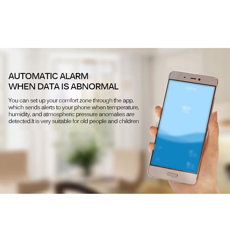 ZigBee Temperature Humidity Sensor With LCD Screen Display Working White With TuYa ZigBee Hub Battery Powered Smart Life