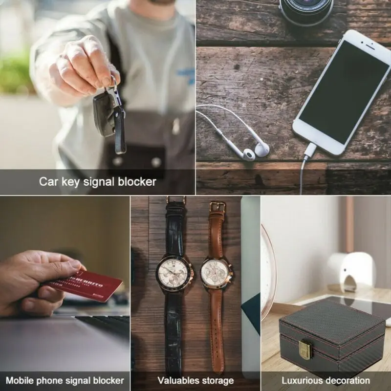 Caja de teléfono móvil para coche, bloqueador de señal sin llave, caja Faraday antirrobo, Protector de llavero, seguridad a prueba de radiación, 1 Uds.