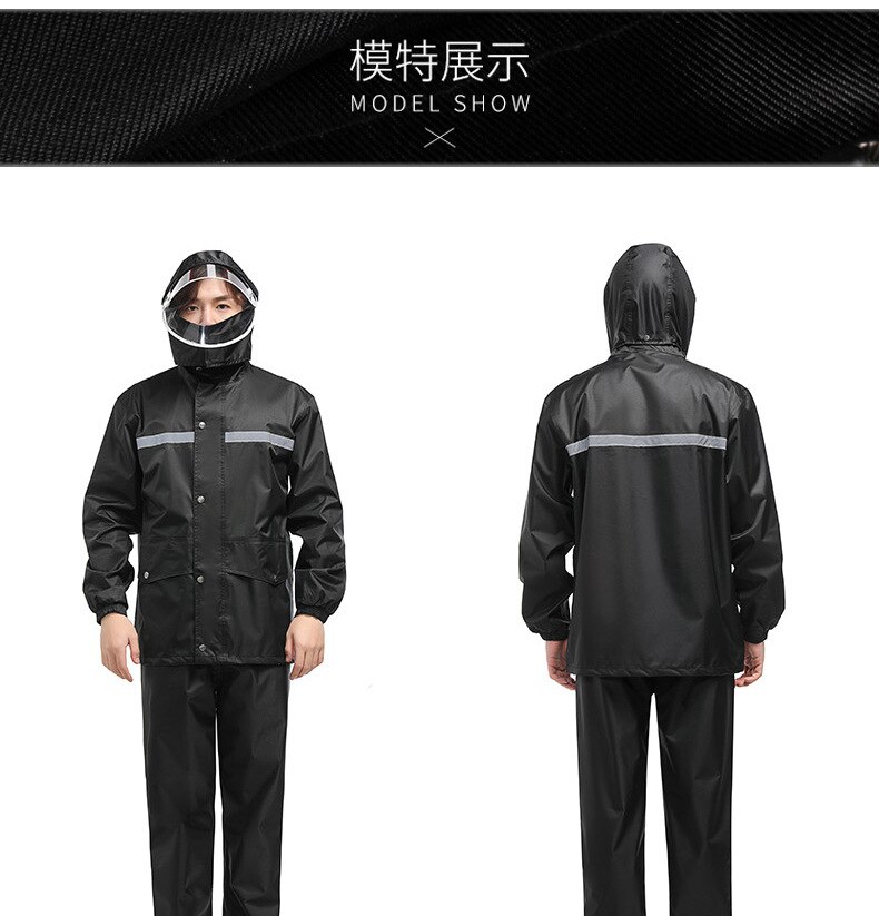 Tourist Motorcycle Raincoat Poncho Fashionable Overcoat Biker Raincoat Rain Jacket Covers Clothes Chubasquero Waterproof Suit: Rain coat C / XXXXL