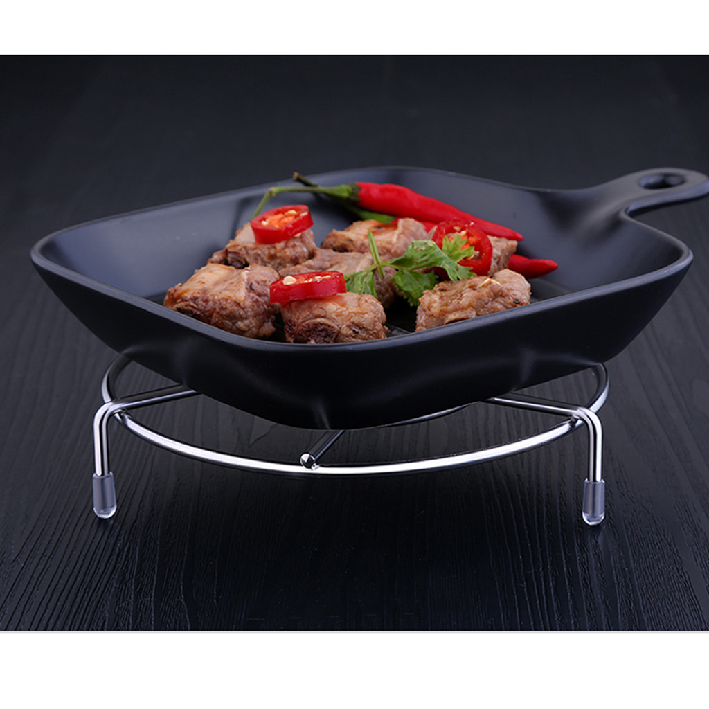 Rund 6 '' rustfrit stål dampstativ bordskåner dampkogerindsatser til køkken rund rustfri stål dampstativ bordskåner 15cm diameter