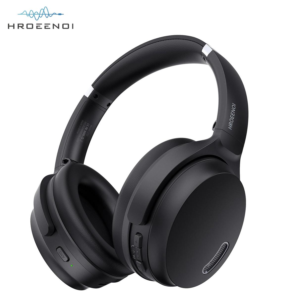 HROEENOI Draadloze Hoofdtelefoon Bluetooth 5.3 BASS Modus Koptelefoon HIFI 3D Stereo Headset Over het Oor Gaming Oordopjes JZ02