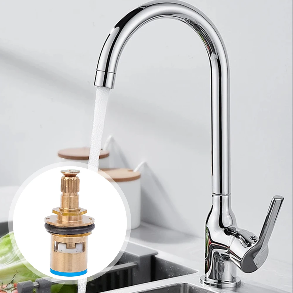 5/1PCS Universal Faucet Cartridge Replacement Tap Valves Brass Faucet Valve Bathroom Faucet Repair Part Kitchen Tap Accessories