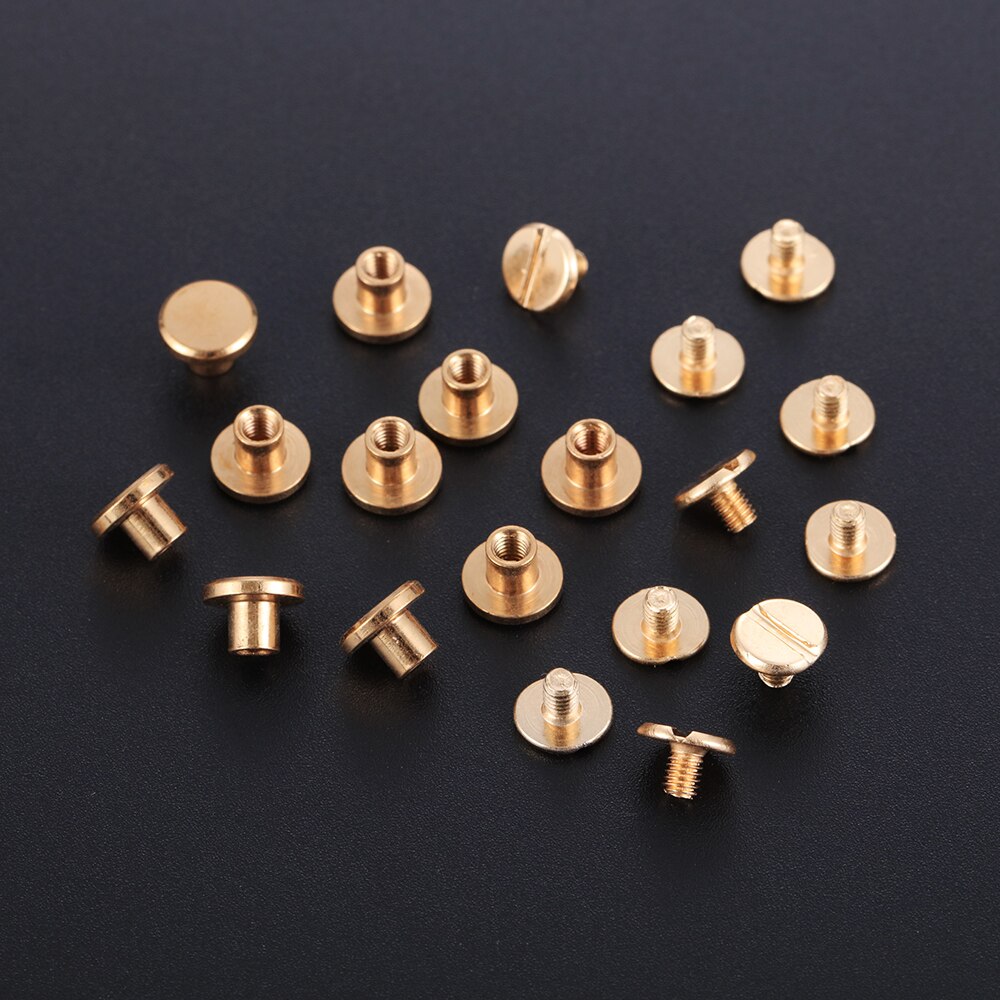 20Pcs Hart Patroon Klinknagels Koper Leer Craft Band Portemonnee Solid Messing Nail Klinknagels Schroeven Doek Knop Decoratie Nail Diy tool