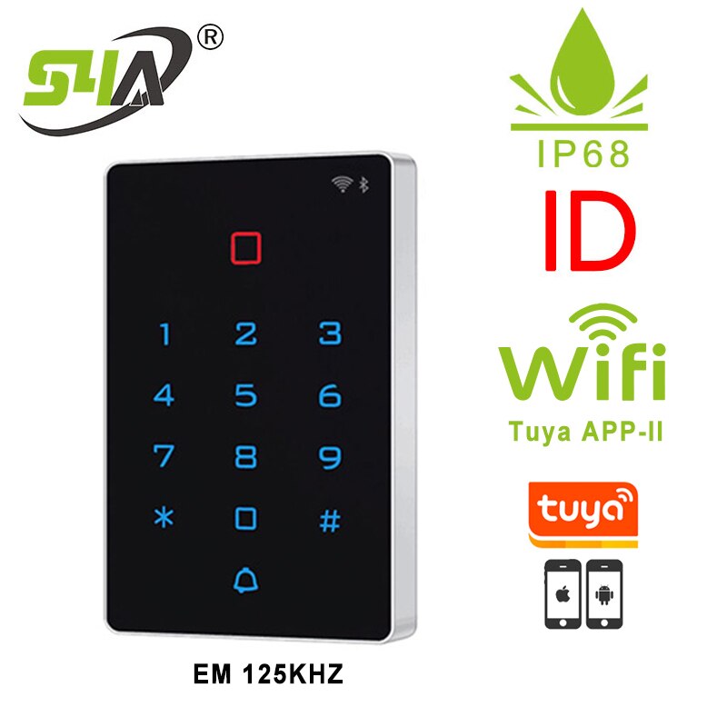 allein RFID Zugriff Regler APP unterstützung Android und IOS Tuya app metall Zugriff Kontrolle Tastenfeld: T12em-W