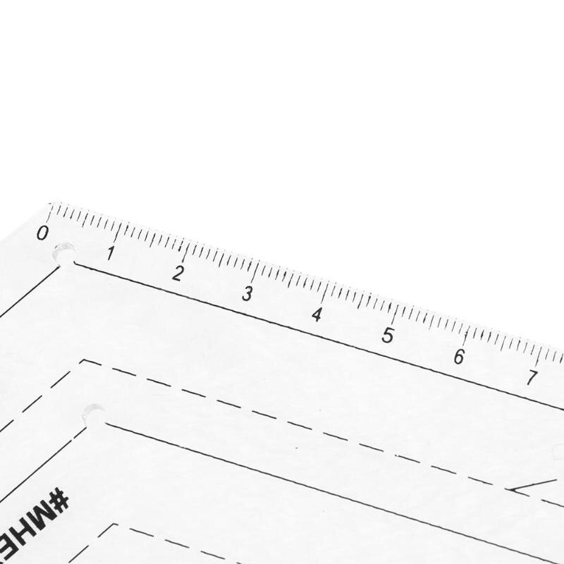 Regla acrílica de retazos para costura, regla de corte para manualidades, herramientas de dibujo hechas a mano, Sastre para herramientas de costura para el hogar