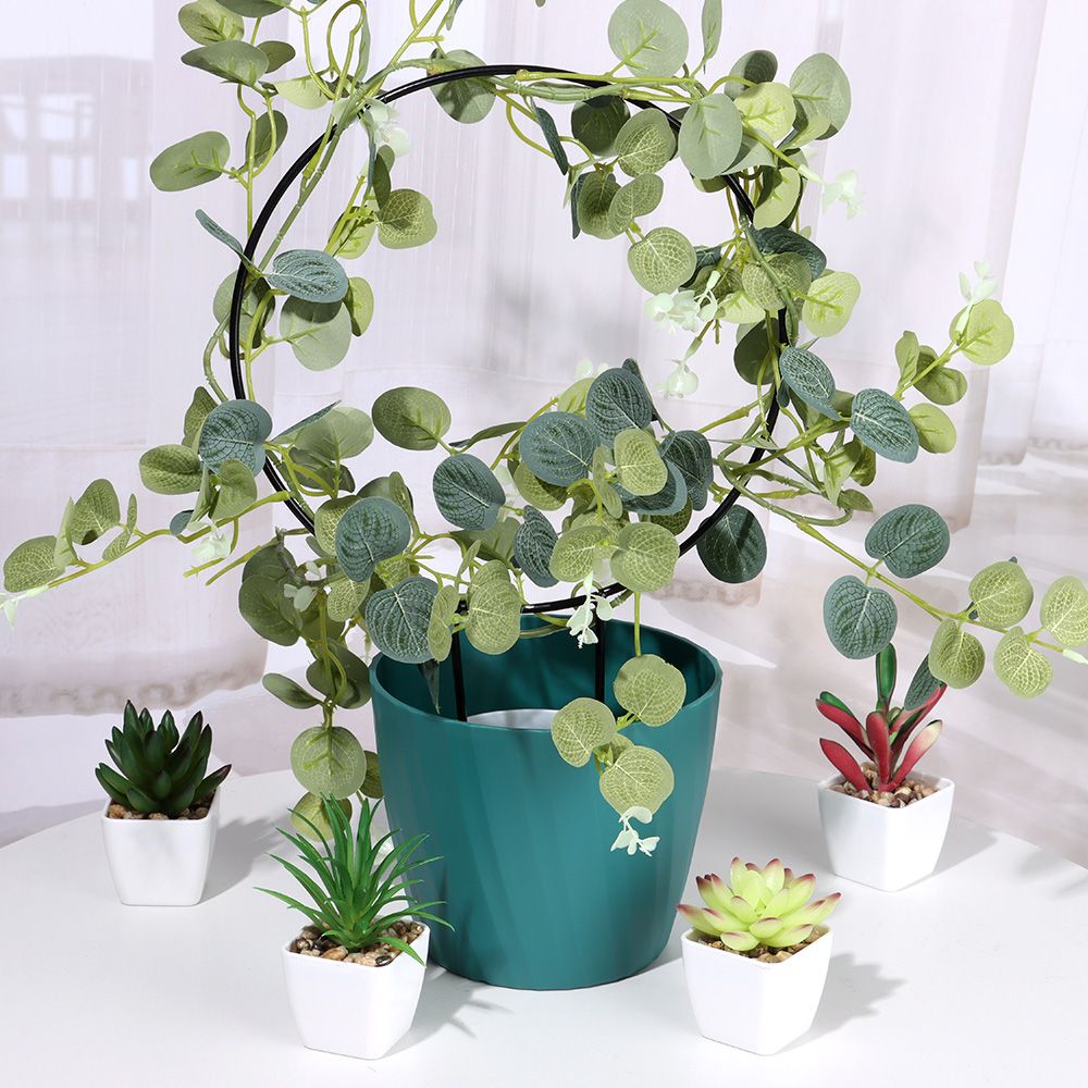 Garden Plant Support Climbing Frame Multi-shaped Iron Art Metal Indoor Outdoor Fixing Rod Garden Modeling