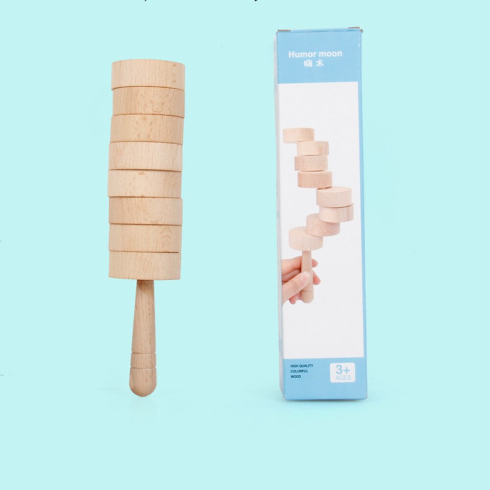 1 impostato durevole riutilizzabile in legno pratico leggero bilanciamento blocco giocattolo educativo bambini bambino bambini: Default Title