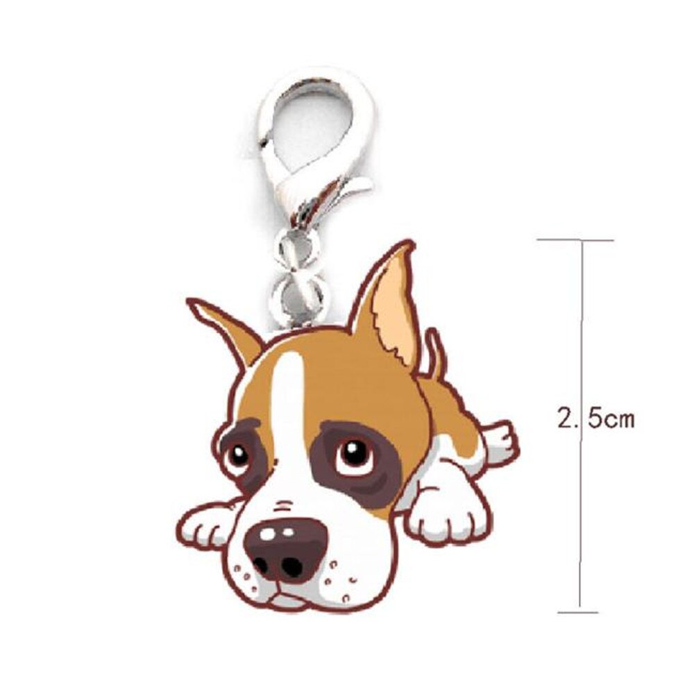 Boxer perro etiqueta de disco de identificación de mascotas accesorios con esmalte Collar COLGANTE de metal para Collar 30%: Default Title