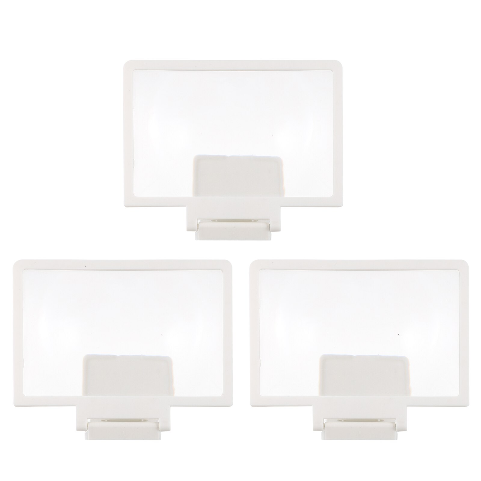 3 Pcs Mobiel Scherm Vergrootglas Praktische Anti-Straling Telefoon Screen Vergroter: White