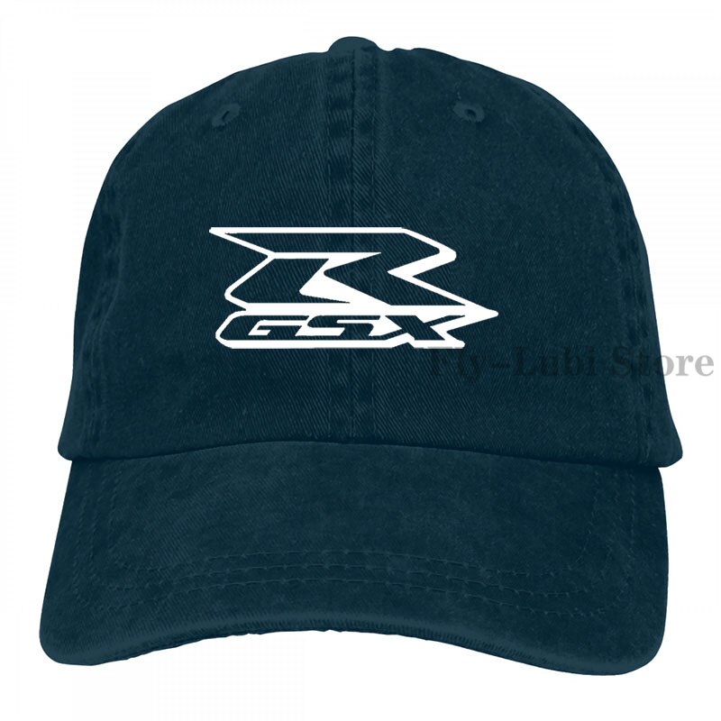 Suzuki Gsxr Graphic Baseball cap men women Trucker Hats adjustable cap: 2-Navy