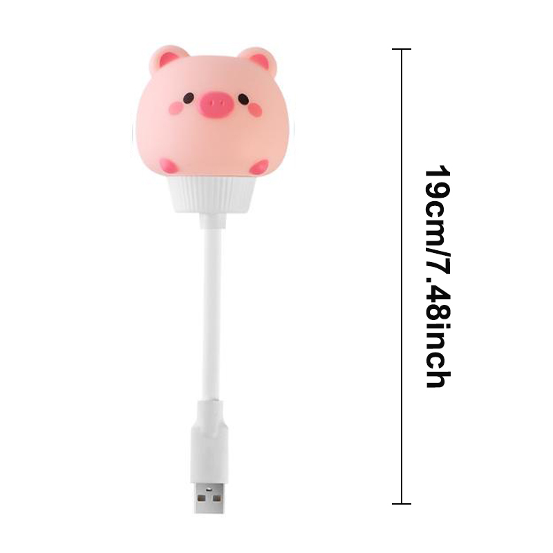 Mini usb led natlampe med fjernbetjening, dæmpbar sengelampe, bærbar lampe til børn, soveværelse, børneværelse: Gul / Mørkeblå