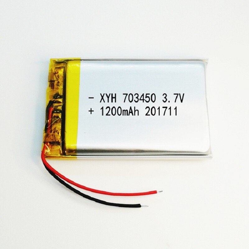 1200mAh 703450 Lithium Li-Ion Akku 3,7 V 703450 Lipo Lipolymer Batterien GPS Radio Kamera Telefon Ersatz: Ursprünglich Titel