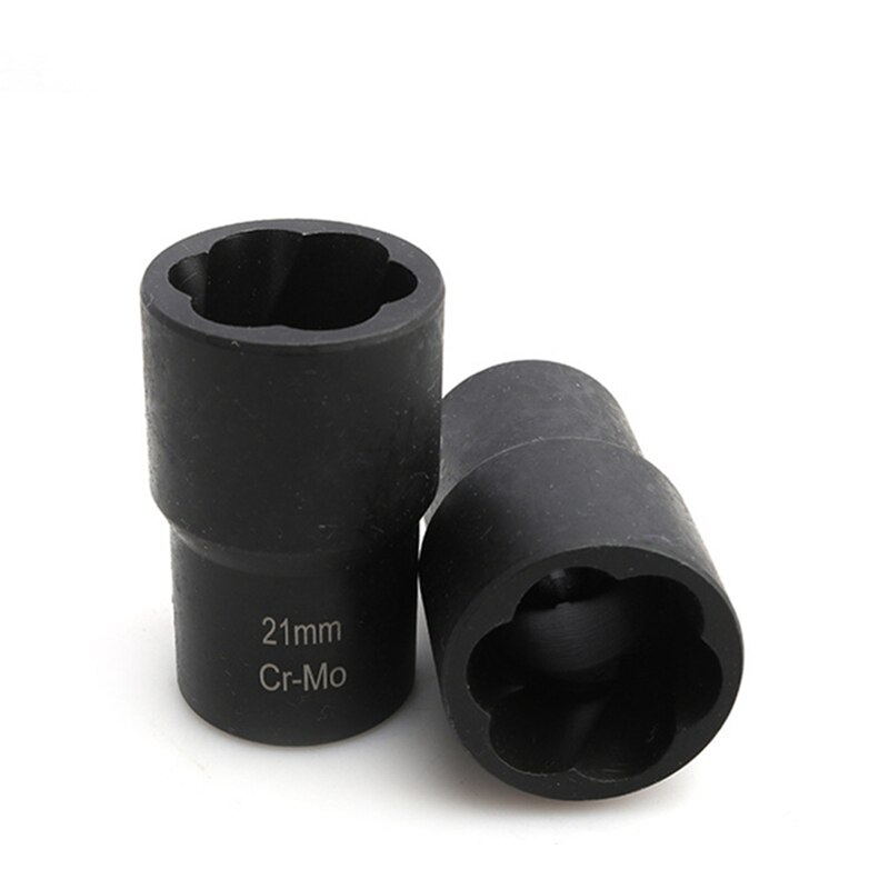 5Pcs Twist Socket Set Locking Wheel Nut Bolt Stud Extractor Removers 17Mm 19Mm 21Mm 22Mm Socket Car Accessories