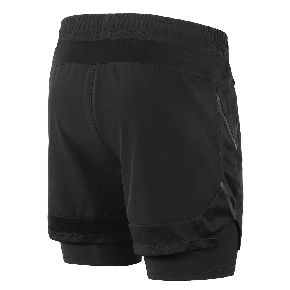 Mannen 2-In-1 Running Shorts Sneldrogende Sport Shorts Ademend Actieve Training Oefening Joggen Fietsen Shorts langer Liner